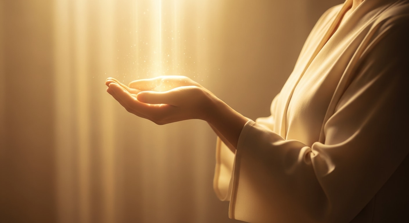 Ilustración de la formación espiritual Manos de Luz